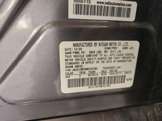 2021 INFINITI Q50 LUXE JN1EV7BP0MM702380