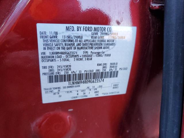 2009 LINCOLN MKS AWD #3302765387