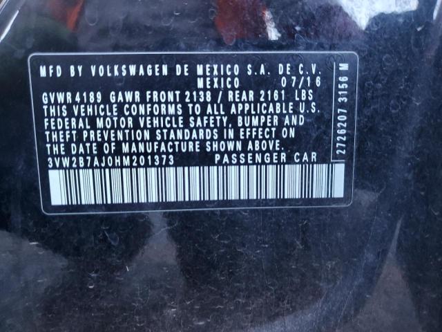 2017 VOLKSWAGEN JETTA S - 3VW2B7AJ0HM201373