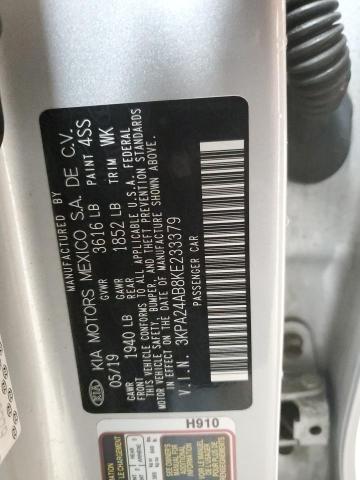 2019 KIA RIO S - 3KPA24AB8KE233379