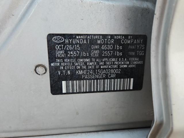 2016 HYUNDAI SONATA HYB KMHE24L15GA028002