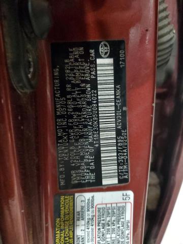 2005 TOYOTA CAMRY LE #3304645976