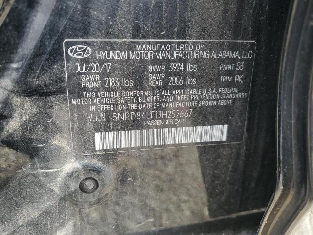 2018 HYUNDAI ELANTRA SE 5NPD84LF1JH252667