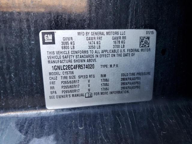 2015 CHEVROLET TAHOE POLI 1GNLC2EC4FR574020