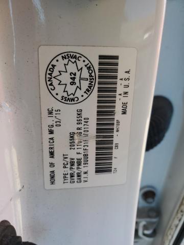 2015 ACURA TLX 19UUB1F31FA801740