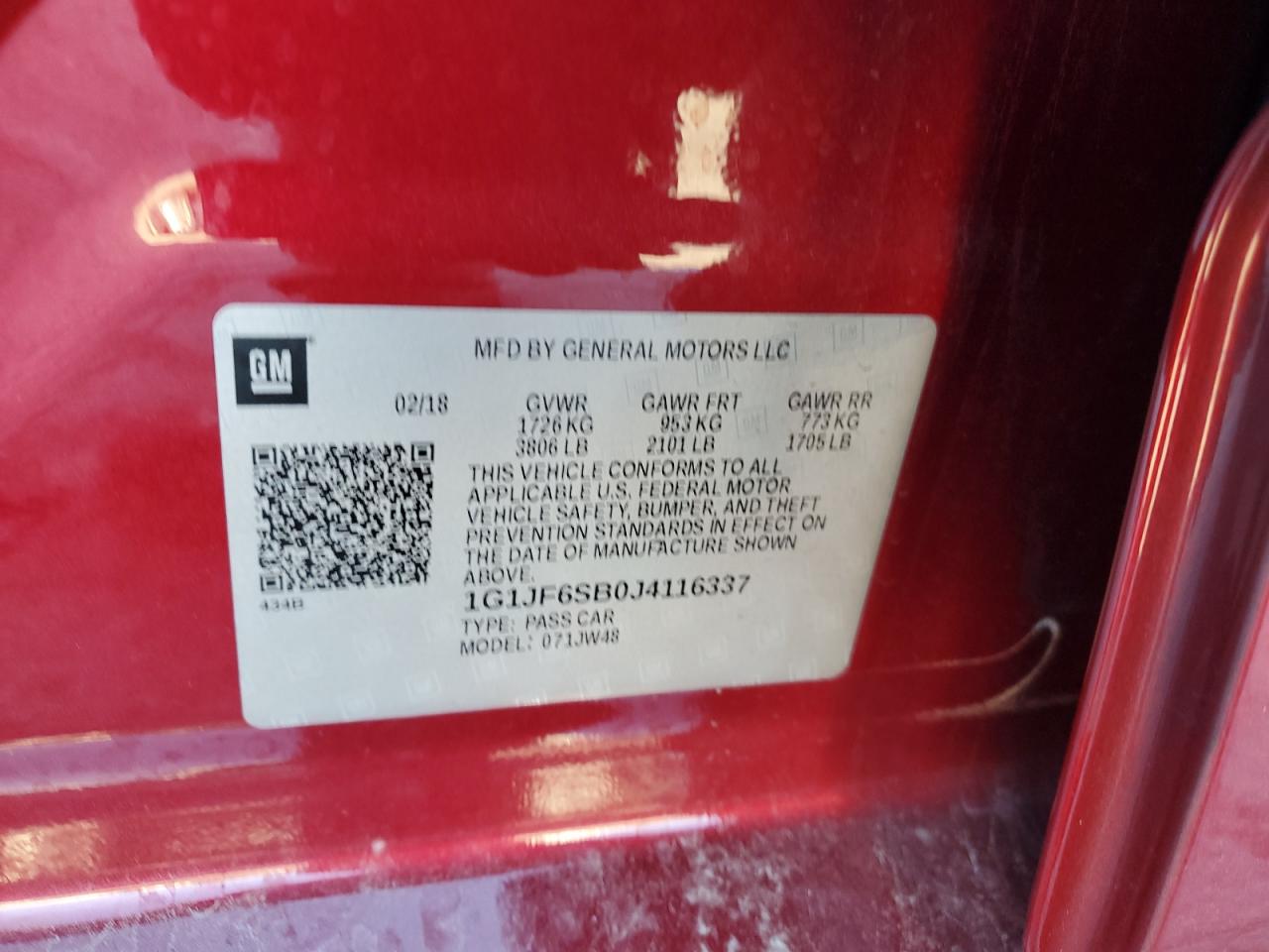 CHEVROLET SONIC PREMIER