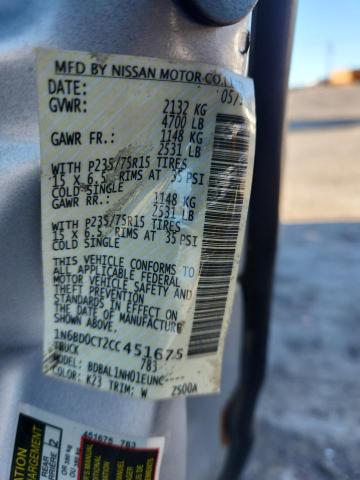 2012 NISSAN FRONTIER S #3298019163