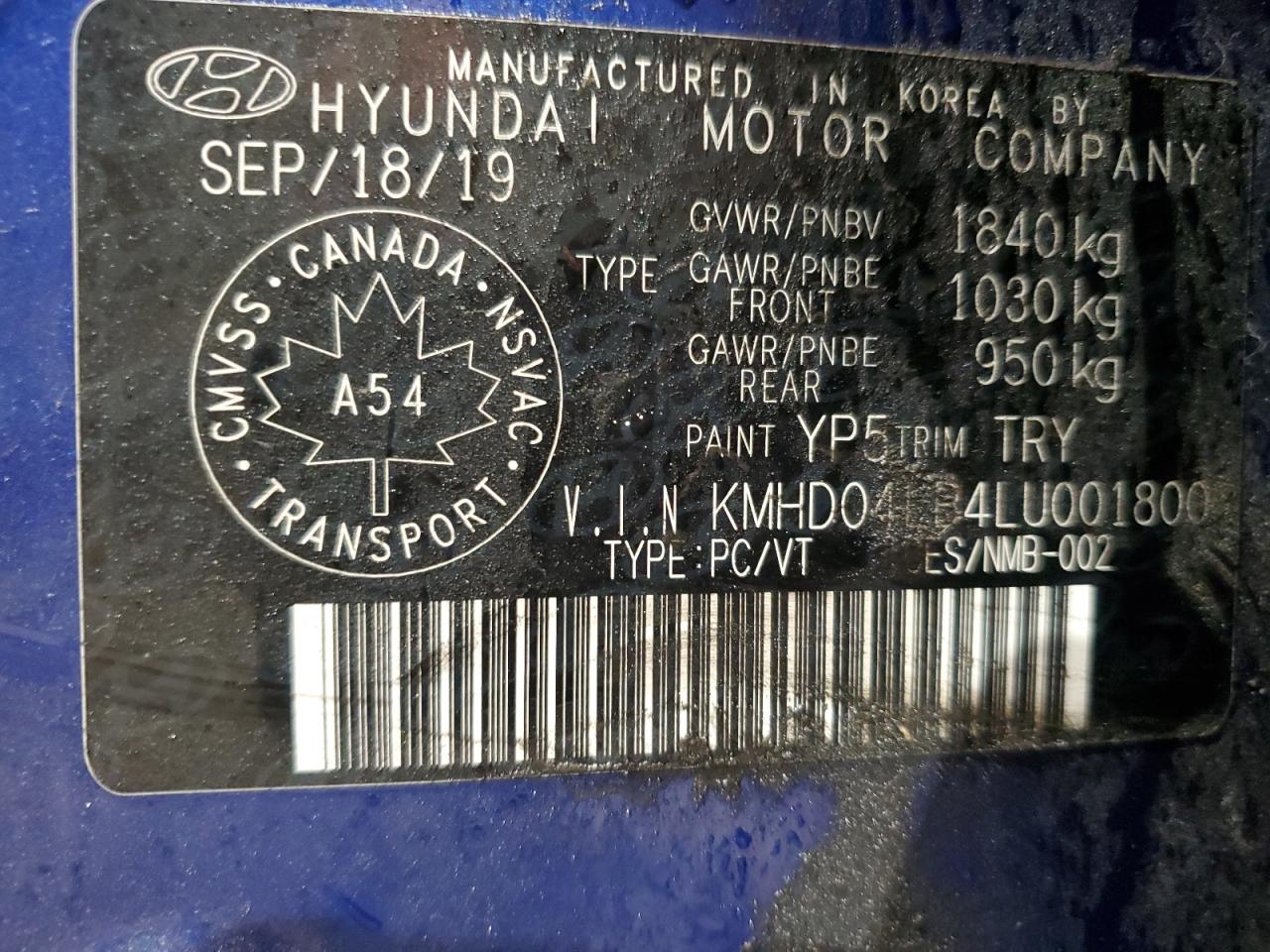 HYUNDAI ELANTRA SPORT