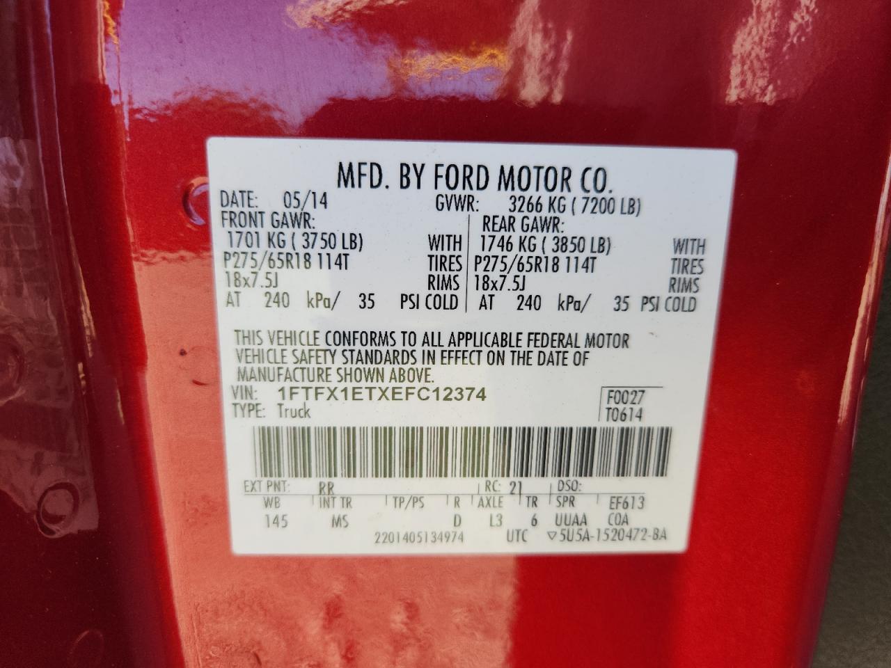 FORD F-150 SUPER CAB