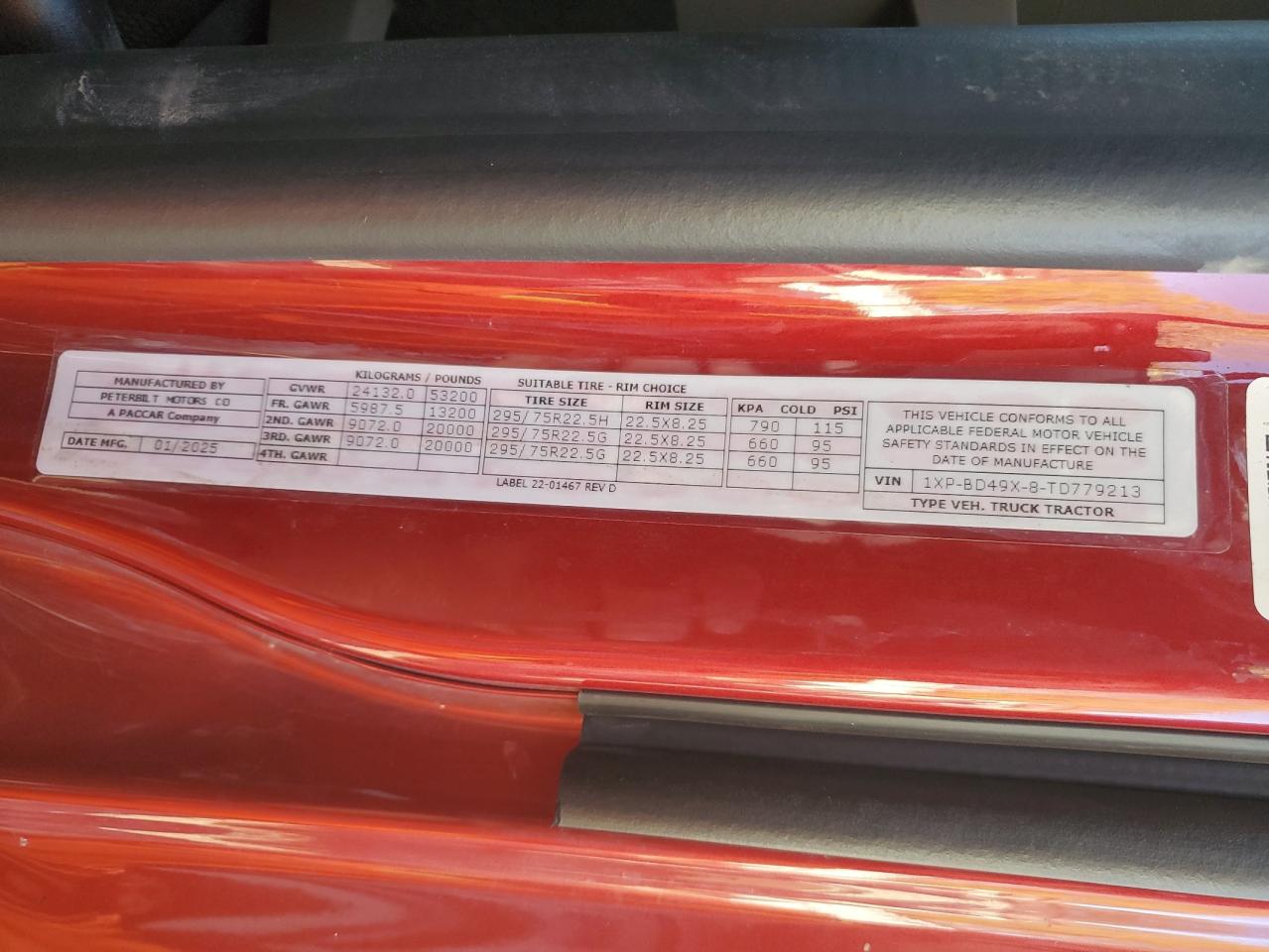 Lot #3316847651 2026 PETERBILT 579