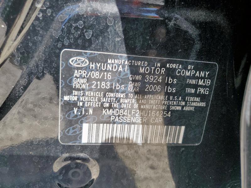 2017 HYUNDAI ELANTRA SE - KMHD84LF2HU164254