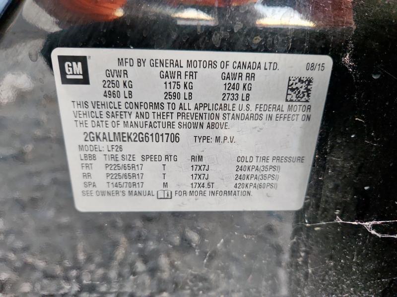 2016 GMC TERRAIN SL - 2GKALMEK2G6101706