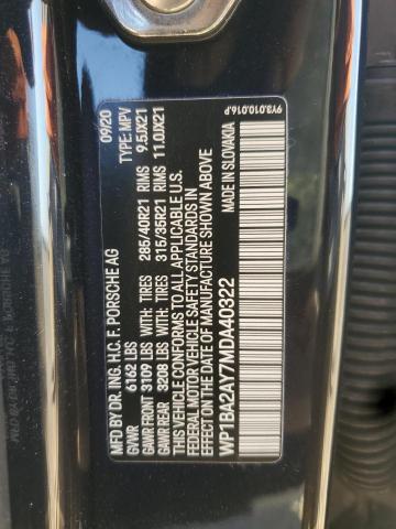 2021 PORSCHE CAYENNE CO WP1BA2AY7MDA40322