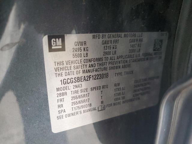 2015 CHEVROLET COLORADO L #3302770337