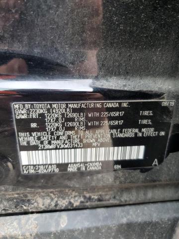 2019 TOYOTA RAV4 XLE - 2T3RWRFV3KW031433