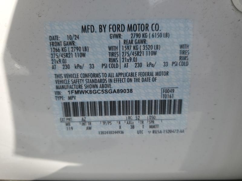 2025 FORD EXPLORER S #3293503417