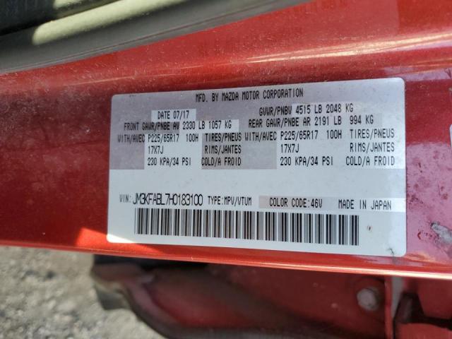 2017 MAZDA CX-5 SPORT JM3KFABL7H0183100