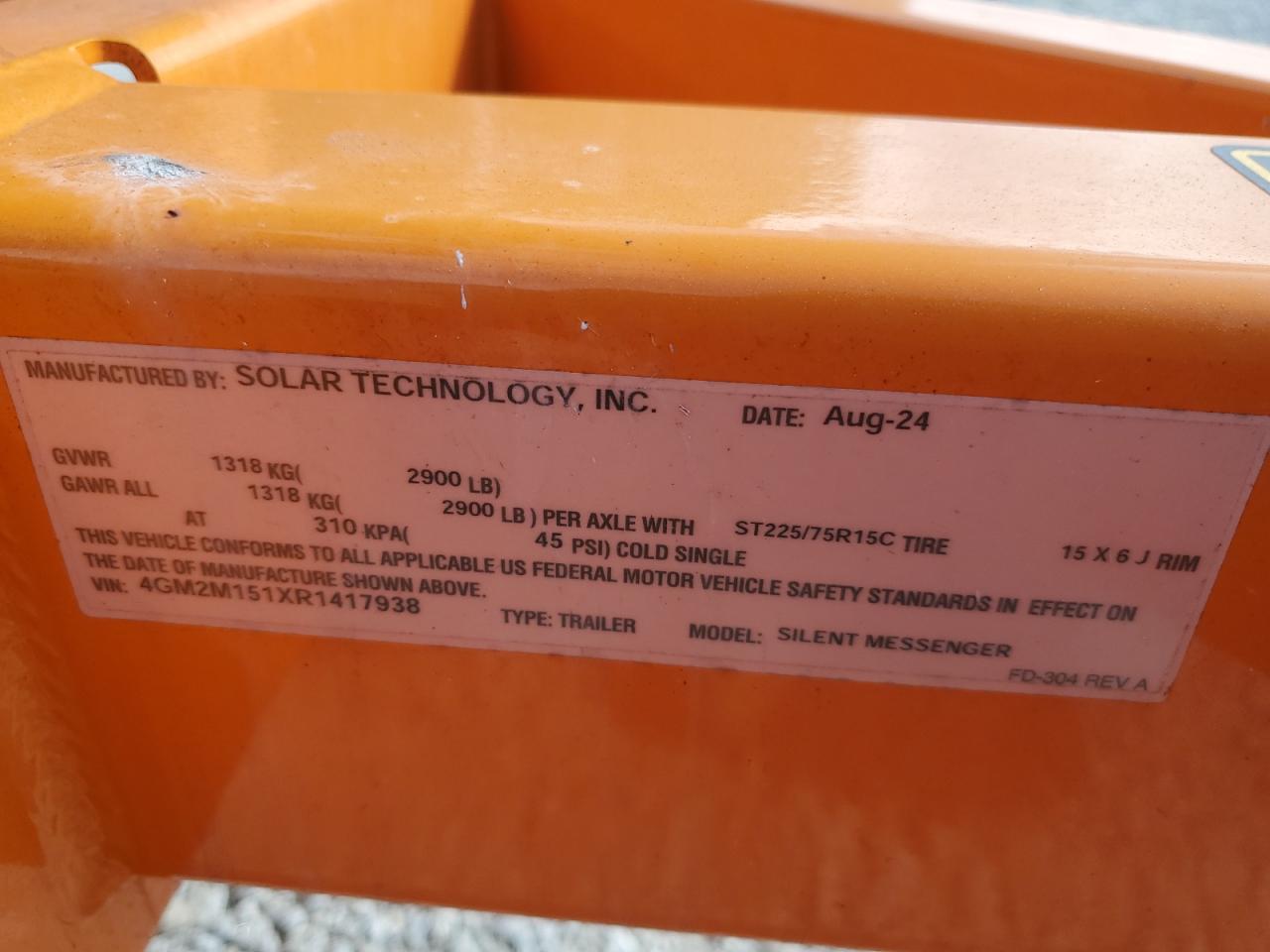 Lot #3278649933 2024 SOLAR TECH TECH SIGN