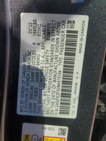 2022 HONDA CIVIC SPORT #3308323170