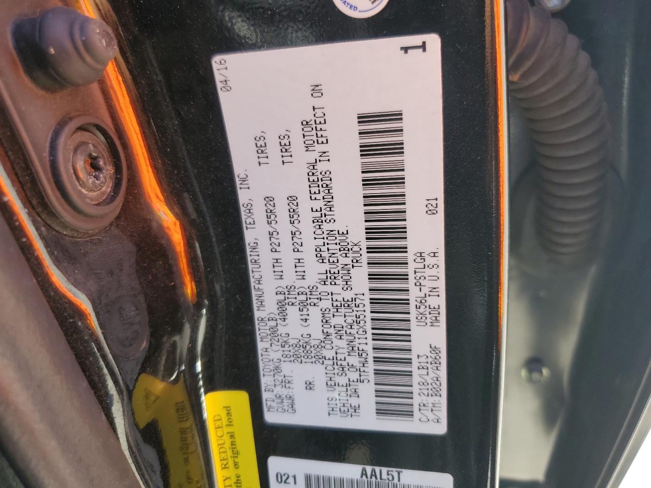 TOYOTA TUNDRA CREWMAX LIMITED