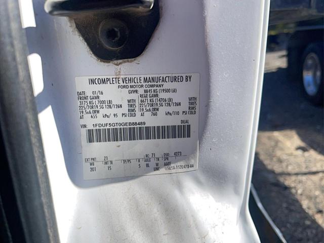 2016 FORD F550 SUPER 1FDUF5GT0GEB88489