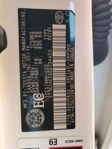 2014 TOYOTA MATRIX BAS - 2T1KU4EE6EC134453