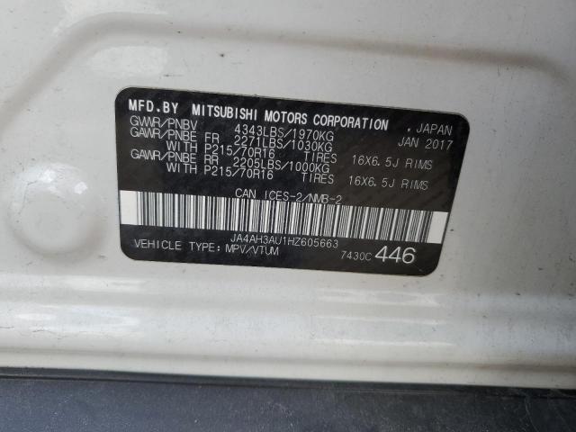 2017 MITSUBISHI RVR SE JA4AH3AU1HZ605663
