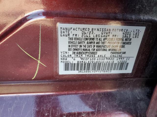 2023 NISSAN SENTRA SV - 3N1AB8CV2PY298803