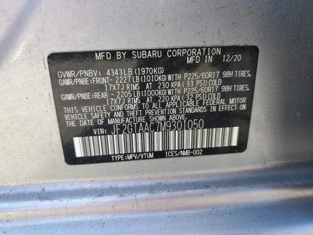 2021 SUBARU CROSSTREK JF2GTAAC7M9301050