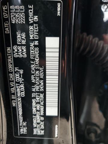 2016 VOLVO S60 PLATINUM LYV402FM8GB092530