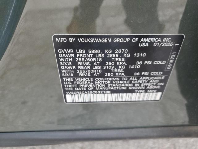 2025 VOLKSWAGEN ATLAS PEAK - 1V2CR2CA2SC532188