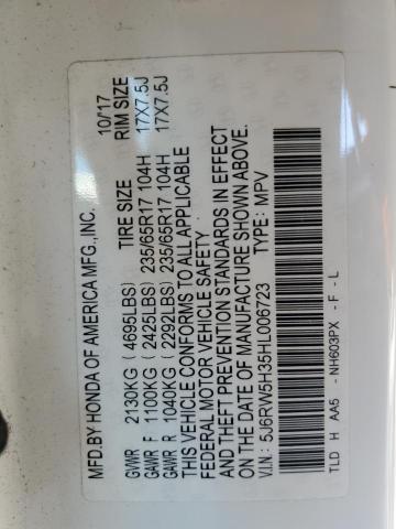 2017 HONDA CR-V LX - 5J6RW5H35HL006723