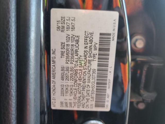 2016 ACURA RDX TECHNO - 5J8TB3H50GL007369