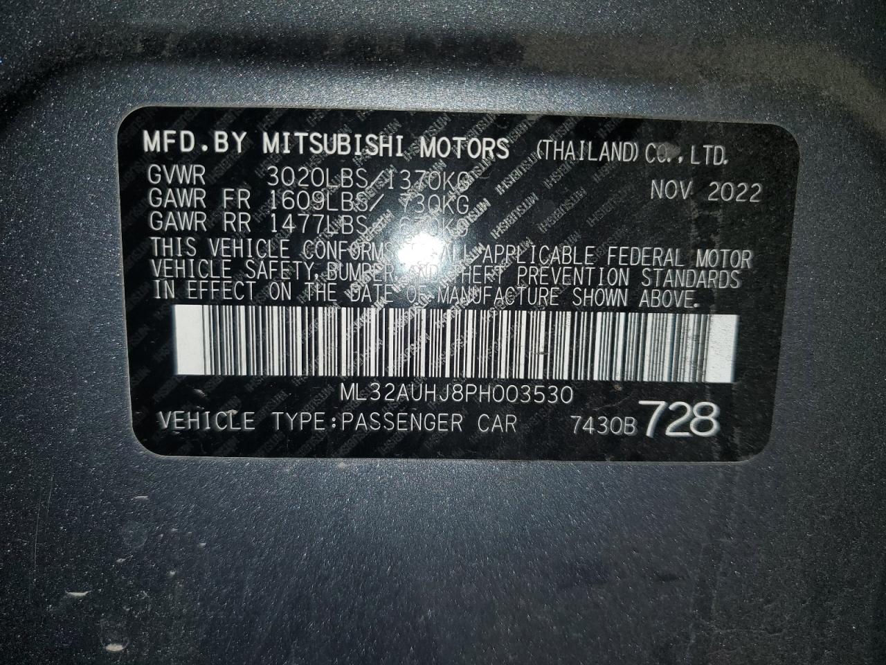 MITSUBISHI MIRAGE ES