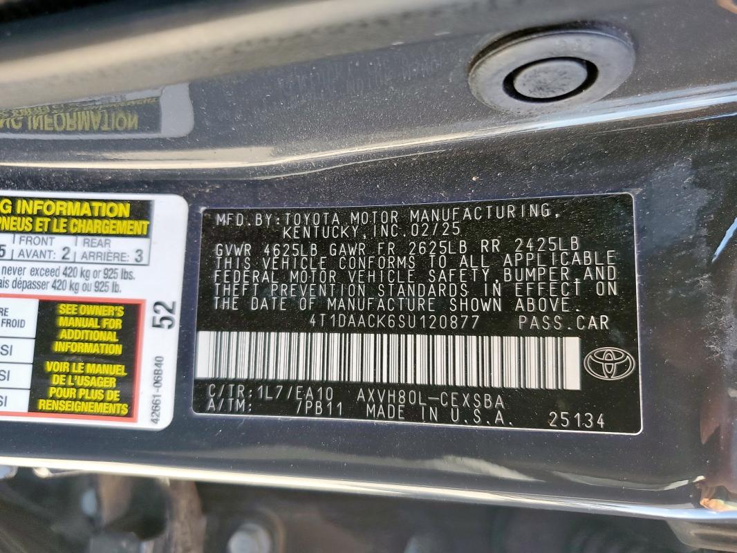 2025 TOYOTA CAMRY XSE #3309708834
