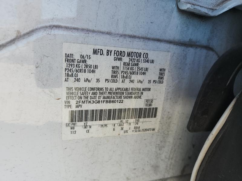 2015 FORD EDGE SE - 2FMTK3G81FBB60122