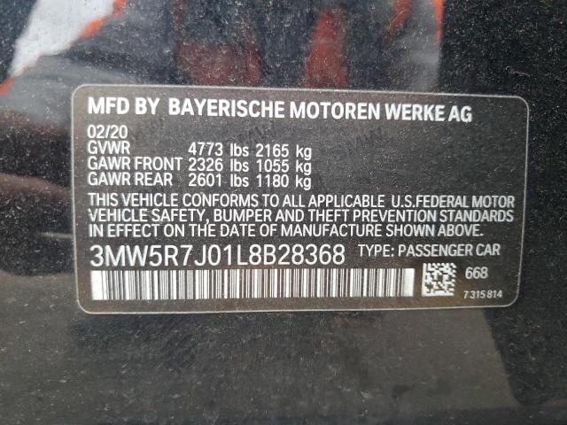 2020 BMW 330XI 3MW5R7J01L8B28368