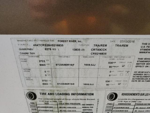 2017 WILDWOOD CEDARCREEK #3293540423