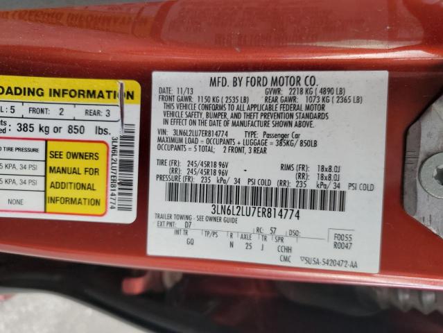 2014 LINCOLN MKZ HYBRID - 3LN6L2LU7ER814774