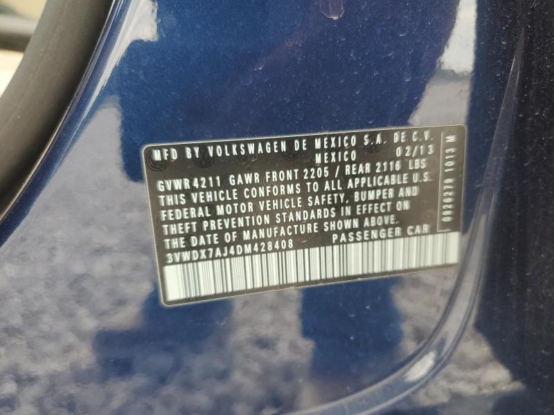 2013 VOLKSWAGEN JETTA SE - 3VWDX7AJ4DM428408