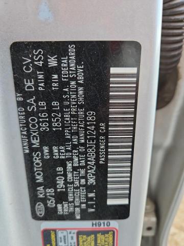 2018 KIA RIO LX #3279539234