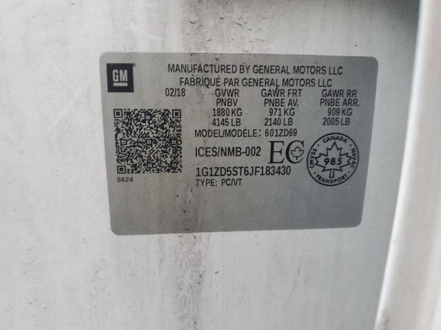 2018 CHEVROLET MALIBU LT - 1G1ZD5ST6JF183430