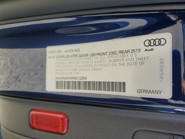 2019 AUDI A4 PREMIUM #3303044615