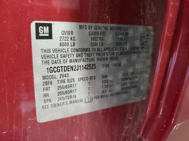 2018 CHEVROLET COLORADO Z71 #3302699018