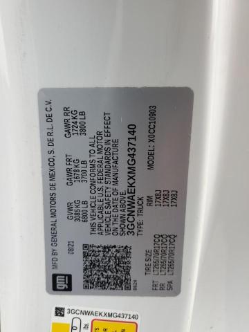 2021 CHEVROLET SILVERADO - 3GCNWAEKXMG437140