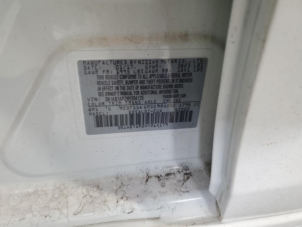 Lot #3311593761 2017 NISSAN SENTRA S