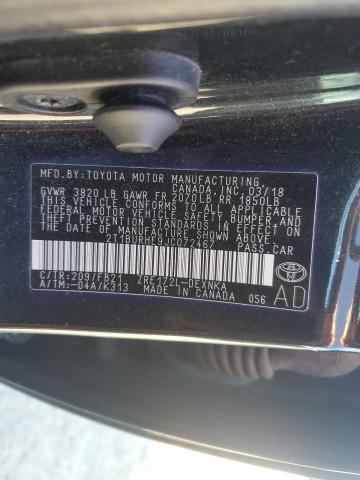 2018 TOYOTA COROLLA L #3270788849