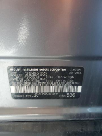 2018 MITSUBISHI ECLIPSE CR JA4AT4AAXJZ043634