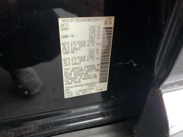 2016 NISSAN MURANO S 5N1AZ2MH4GN166925