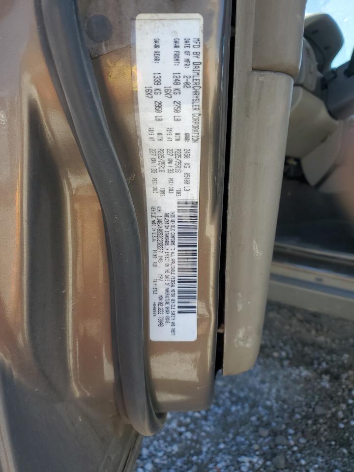 Lot #3291228975 2002 JEEP GRAND CHER